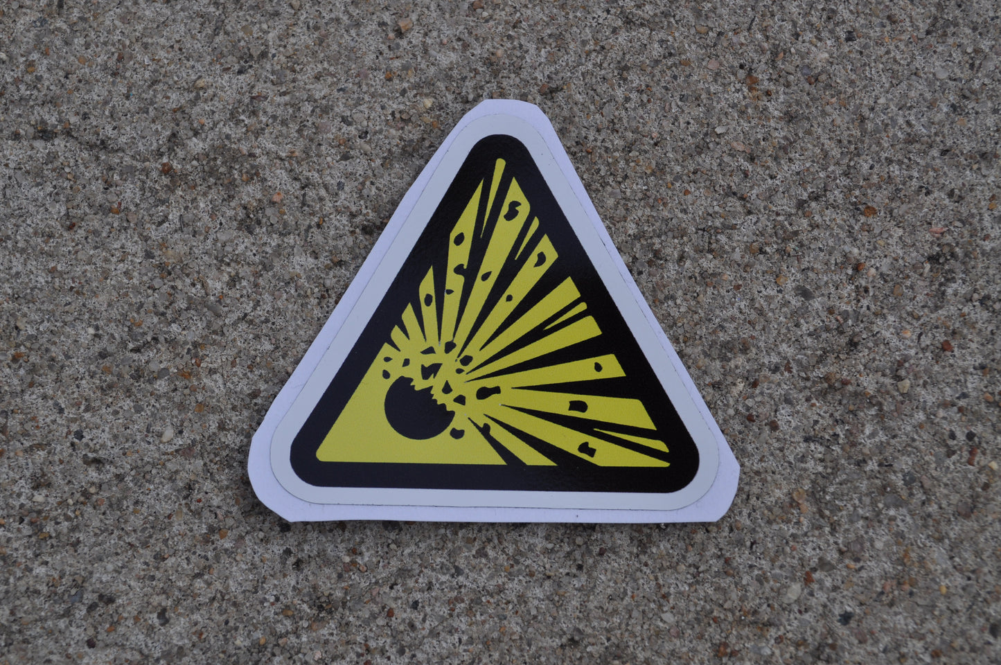 Explosive warning Sticker