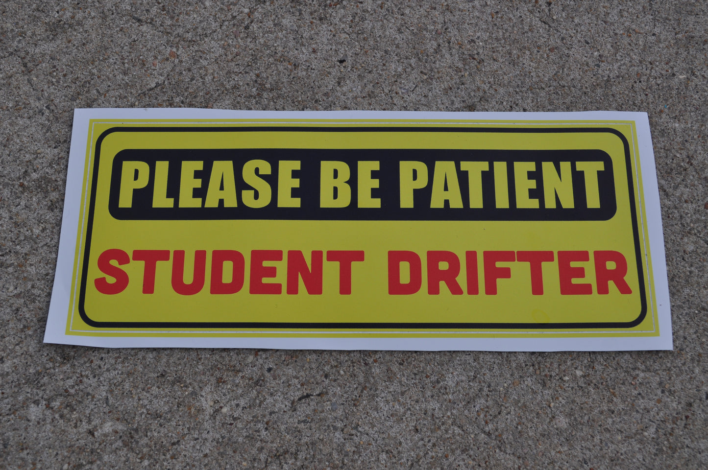 Student Drifter Bumper Sticker