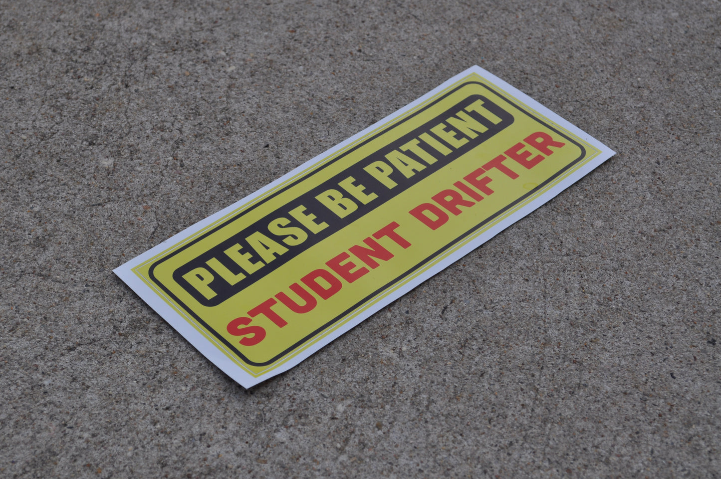 Student Drifter Bumper Sticker